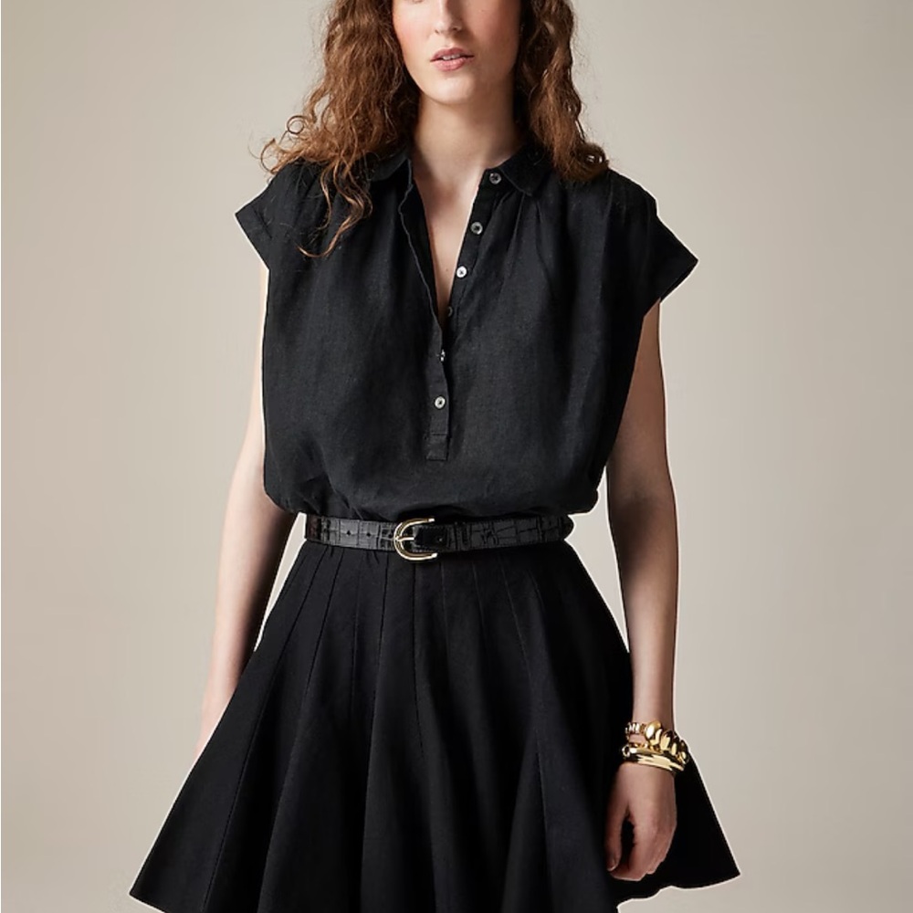NWT J.Crew New Capitaine shirt in Baird McNutt Irish linen (size small) - Picture 2 of 7